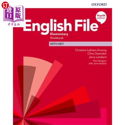 海外直订English File: Elementary: Workbook with Key 英文档案:基础:带键的工作簿