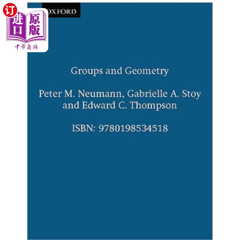 海外直订Groups and Geometry 组和几何图形