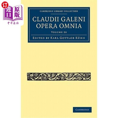 海外直订医药图书Claudii Galeni Opera Omnia 克劳迪加莱尼歌剧院