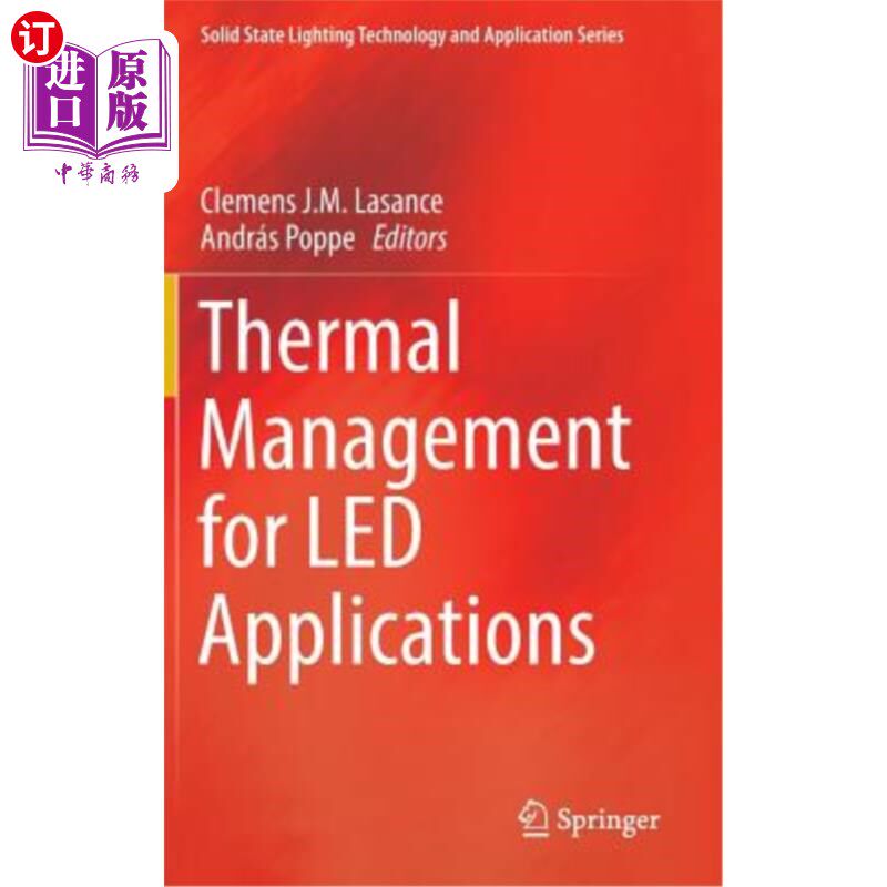 海外直订Thermal Management for Led Applications Led应用的热管理