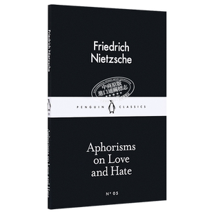 预售 LBS 05 Aphorisms on Love and Hate英文原版 小黑书 05 尼采 爱恨格言 Friedrich Nietzsche【中商原版】