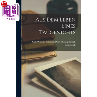 海外直订Aus dem Leben Eines Taugenichts 在废人的生活中