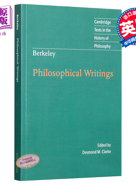 现货 【中商原版】伯克利：哲学写作（剑桥政治思想史经典文本丛书）英文原版 Berkeley: Philosophical Writings