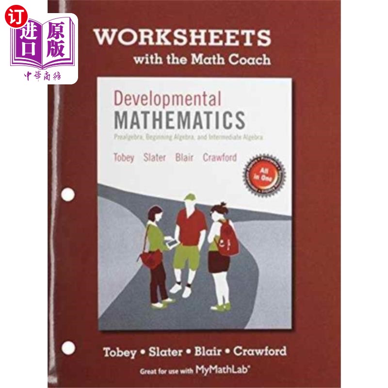 海外直订Worksheets with the Math Coach for Developmental... 发展数学与数学教练的工作表