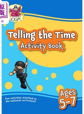 英国CGP教辅 5-7岁新认识时间活动书 New Telling the Time Activity Book for Ages 5-7 家庭学习含答案英文原版【中商原版】
