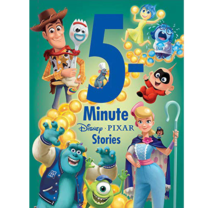 现货【中商原版】5分钟皮克斯故事英文原版 5-Minute Disney Pixar Stories迪士尼出品精装 3-6岁全彩绘本儿童故事-封面