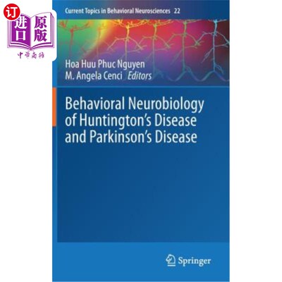 海外直订医药图书Behavioral Neurobiology of Huntington's Disease and Parkinson's Disease 亨廷顿病和帕金森病的行为神