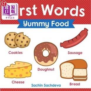 第一个词 Yummy Education Early 海外直订First for 美味 Items Food about Learning ：早 食物 Book Words