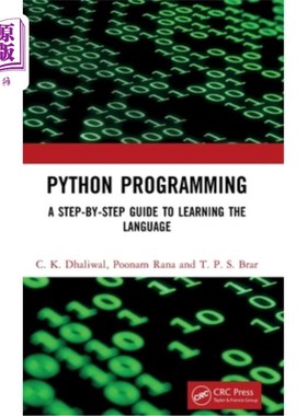 海外直订Python Programming: A Step-by-Step Guide to Learning the Language Python Programming: A Ste