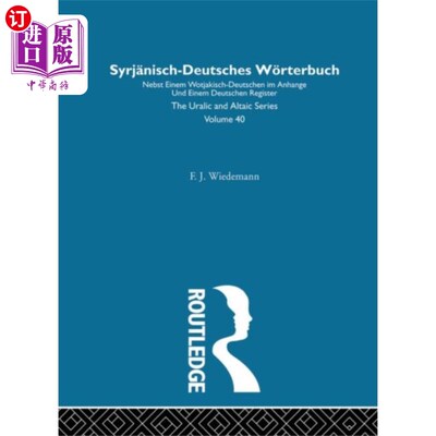 海外直订Syrjanisch-Deutches Worterbuch Syrjanisch-Deutches Worterbuch
