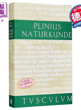 石头 拉丁语 德语 德文原版 Die Steine Lateinisch Deutsch Plinius Secundus【中商原版】