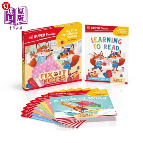 海外直订DK Super Phonics My First Decodable Stories Fix-... 我的第一个可解码故事修复狐狸