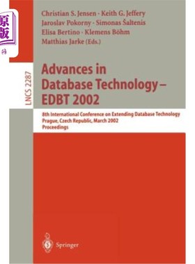 海外直订医药图书Advances in Database Technology - Edbt 2002: 8th International Conference on Ext 数据库技术进展- Ed