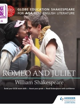 海外直订Globe Education Shakespeare: Romeo and Juliet for AQA GCSE English Literature 全球教育莎士比亚：罗密欧和朱