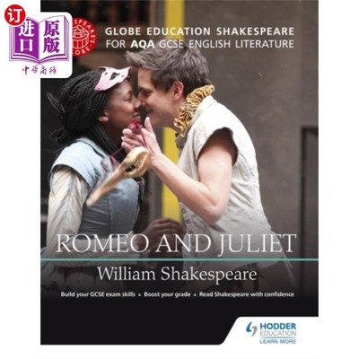 海外直订Globe Education Shakespeare: Romeo and Juliet for AQA GCSE English Literature 全球教育莎士比亚：罗密欧和朱