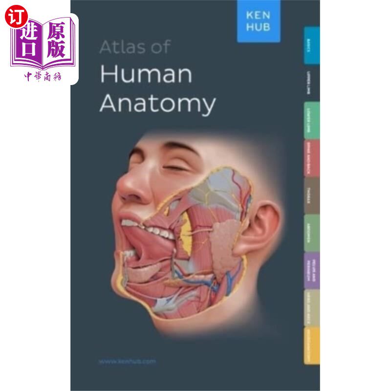 海外直订医药图书Kenhub Atlas of Human Anatomy 肯哈布人体解剖学图集