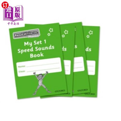 海外直订Read Write Inc. Phonics: My Set 1 Speed Sounds B... Read Write公司自然拼读:我的第一套快速发音书(每包30本)