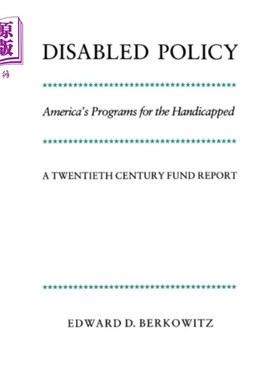 海外直订Disabled Policy 残疾人的政策