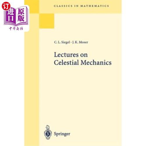 海外直订Lectures on Celestial Mechanics 天体力学讲座