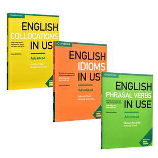 【中商原版】英语在用剑桥高级语法3册套装 惯用搭配+短语动词+英语习语 英文原版 English in Use 英语自学书籍 学习教材