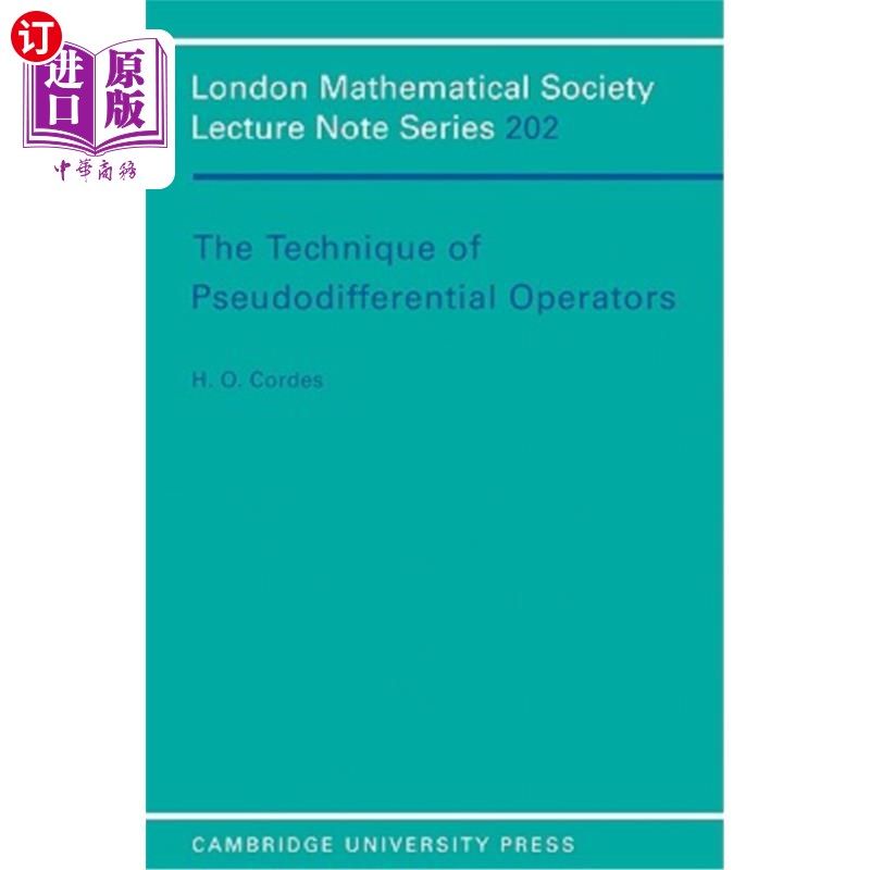 海外直订The Technique of Pseudodifferential Operators 伪微分算子技术