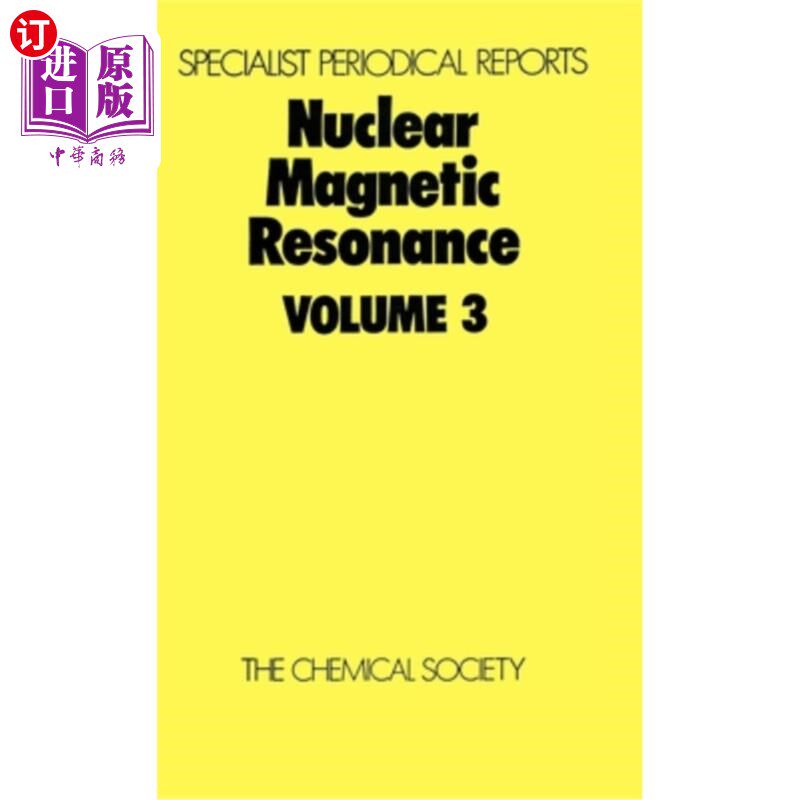 海外直订医药图书Nuclear Magnetic Resonance: Volume 3 核磁共振：第3卷