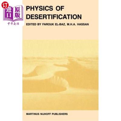 海外直订Physics of Desertification 荒漠化物理学