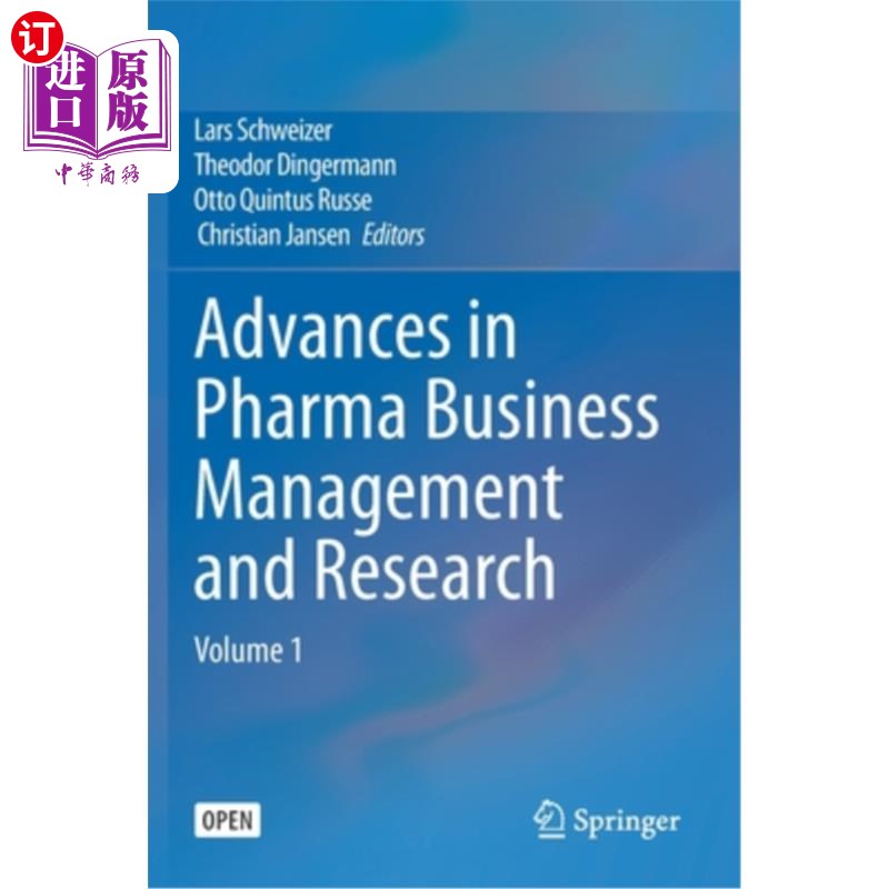 海外直订医药图书Advances in Pharma Business Management and Research: Volume 1医药企业管理和研究进展:卷1