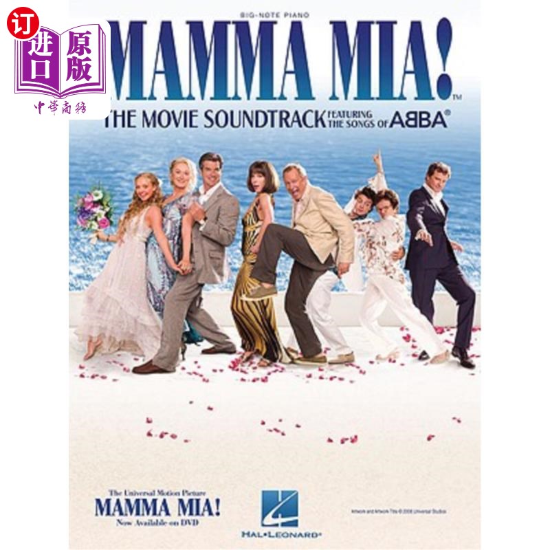 海外直订Mamma Mia!: The Movie Soundtrack Featuring the Songs of Abba 妈妈咪呀！：以阿巴的歌曲为特色的电影原声带