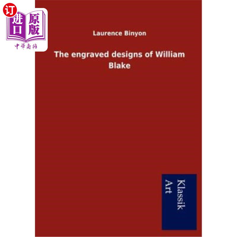 海外直订The Engraved Designs of William Blake 威廉·布莱克的雕刻图案