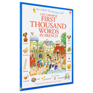 看图识1000法语单词 英法双语 First Thousand Words in French Heather Amery【中商原版】