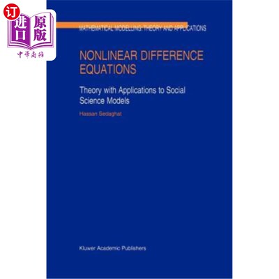 海外直订Nonlinear Difference Equations: Theory with Applications to Social Science Model 非线性差分方程:理论与社会