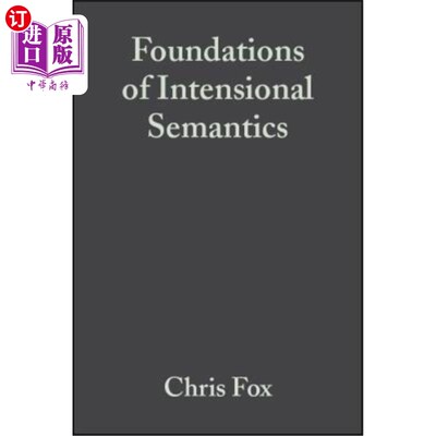 海外直订Foundations of Intensional Semantics 《内涵语义学基础