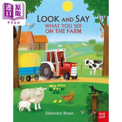 现货 Look and Say What You See on the Farm你在农场看到什么？英文原版进口图书儿童科普绘本百科知识图书【中商原版】