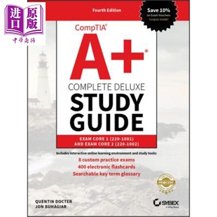 现货 Comptia A 完全高级学习指南 考试 220 1001 与考试 220 1002 第4版 Co【中商原版】