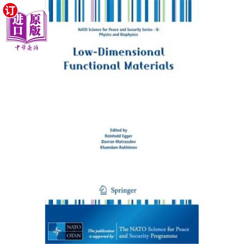 海外直订Low-Dimensional Functional Materials 低维功能材料