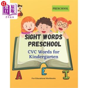 海外直订Sight Words Preschool: CVC Words for Kindergarten视觉词汇学前班：CVC词汇学前班