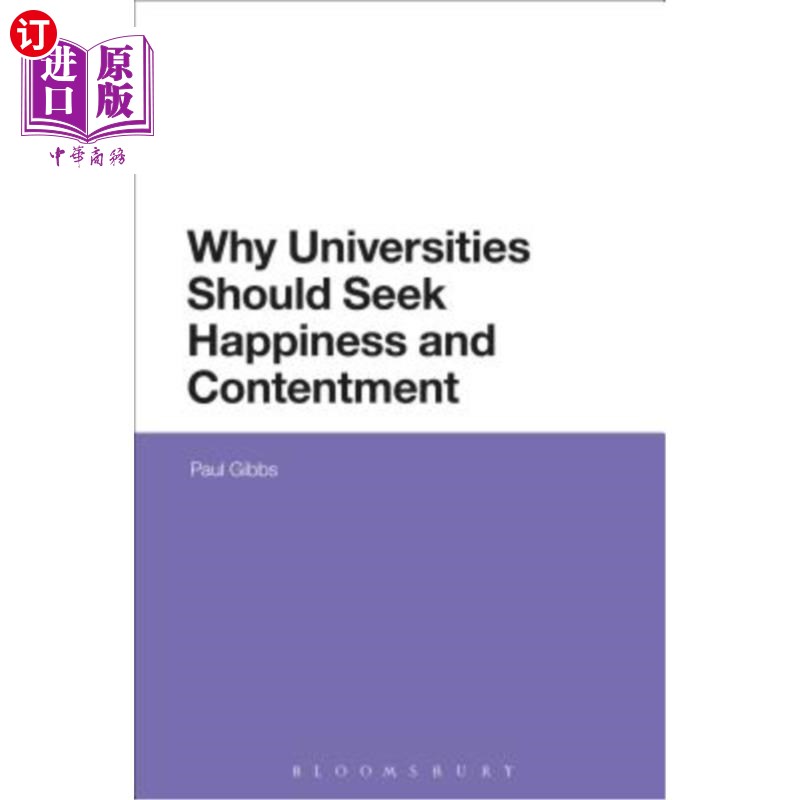 海外直订Why Universities Should Seek Happiness and Contentment 大学为什么要追求幸福和满足