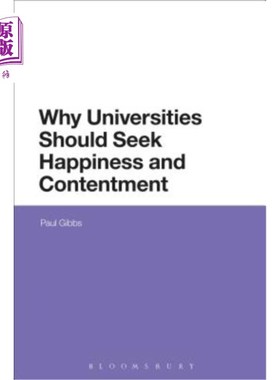 海外直订Why Universities Should Seek Happiness and Contentment 大学为什么要追求幸福和满足