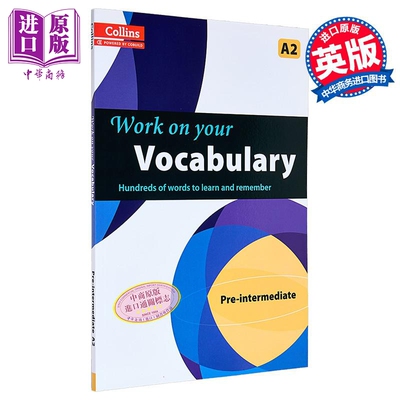 Collins Work on your Vocabulary Pre-intermediate 柯林斯攻破你的词汇 初中级A2 英语练习册 英文原版【中商原版】