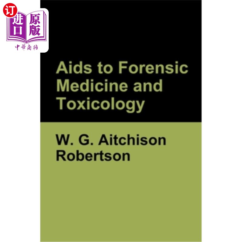 海外直订Aids to Forensic Medicine and Toxicology 法医学和毒理学辅助