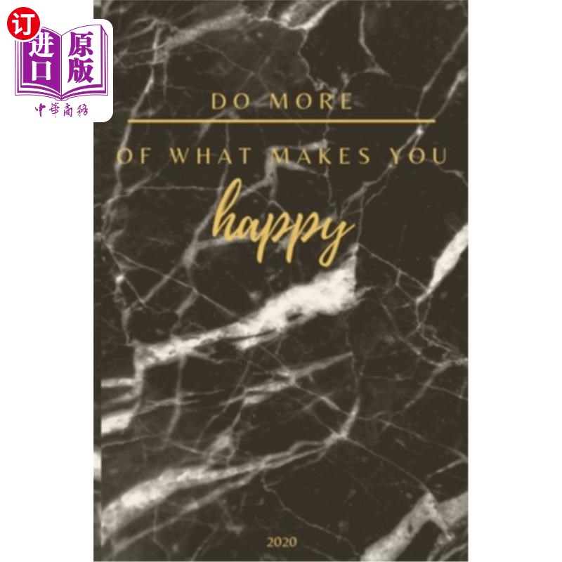 海外直订Do More Of What Makes You Happy 2020: A5 Tagesplaner 2020 - Mein Jahr - Januar b 2020年，做更多让你快乐的事