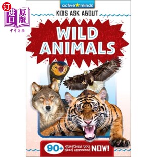 Ask about 头脑 Minds 孩子们询问野生动物 活跃 Kids Animals 海外直订Active Wild