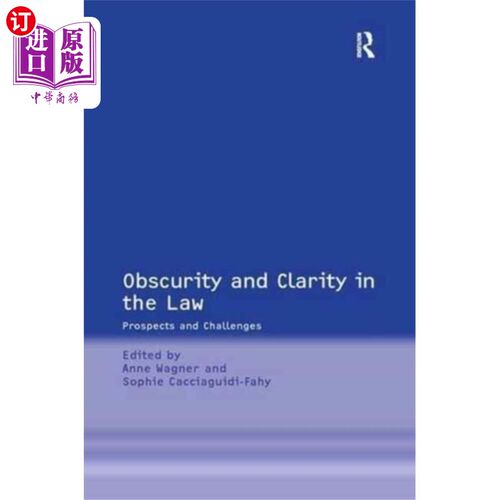 海外直订Obscurity and Clarity in the Law 法律中的模糊与明晰 - 封面