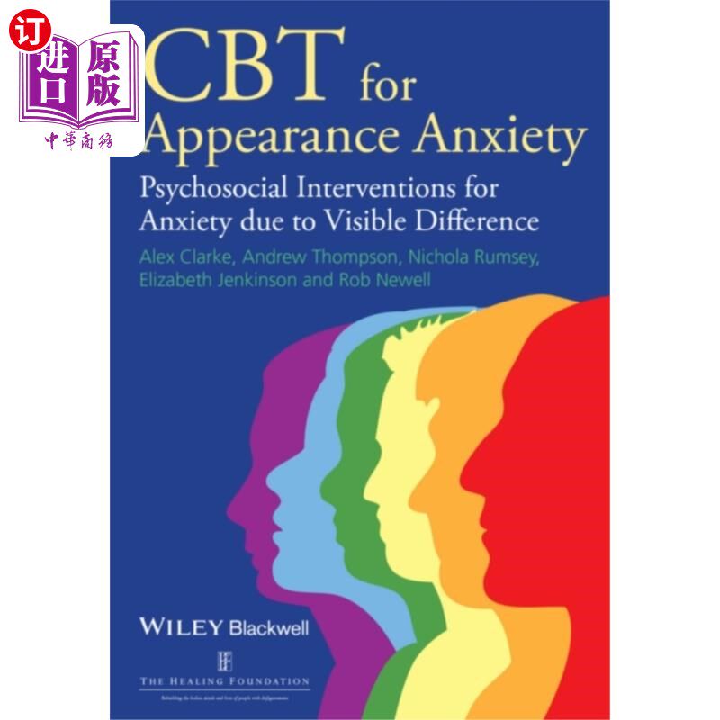 海外直订医药图书CBT for Appearance Anxiety CBT治疗外观焦虑-由于可见差异导致的焦虑的社会心理干预