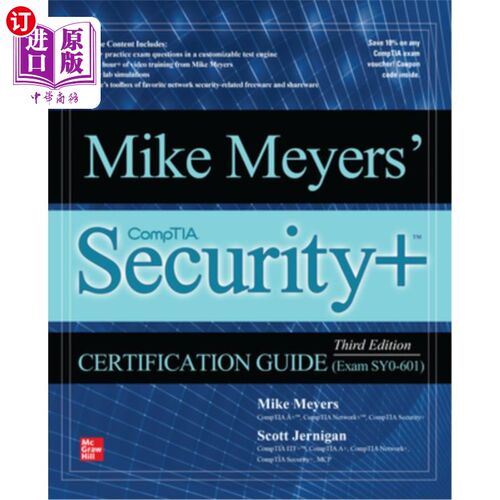 海外直订Mike Meyers' Comptia Security+ Certification Guide, Third Edition (Exam Sy0-601) Mike Meyer