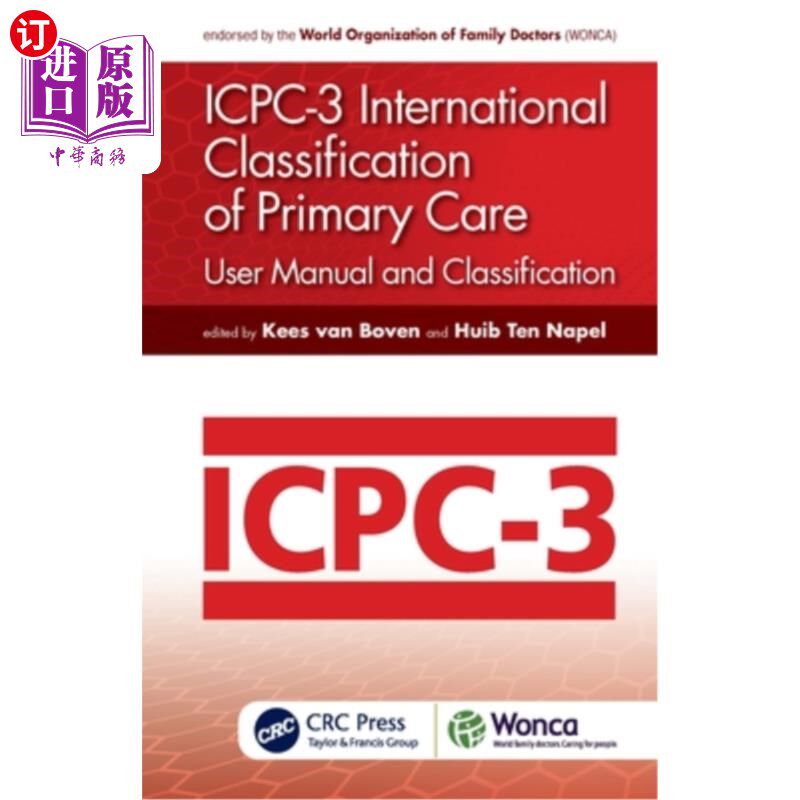 海外直订医药图书Icpc-3 International Classification of Primary Care: User Manual and Classificat Icpc-3