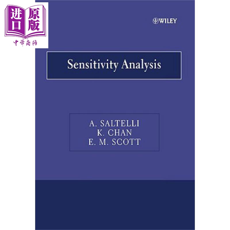 现货 灵敏度分析 Sensitivity Analysis 英文原版 Andrea Saltelli K Chan E M Scott 【中商原版】wiley