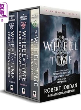 预售 时光之轮盒装套装5 13至14卷 前传 The Wheel of Time Box Set 5 Books 13 14 & prequel 英文原版 Robert Jordan【中商原版?