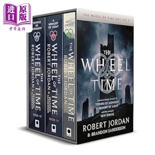 预售 时光之轮盒装套装5 13至14卷 前传 The Wheel of Time Box Set 5 Books 13 14 & prequel 英文原版 Robert Jordan【中商原版?